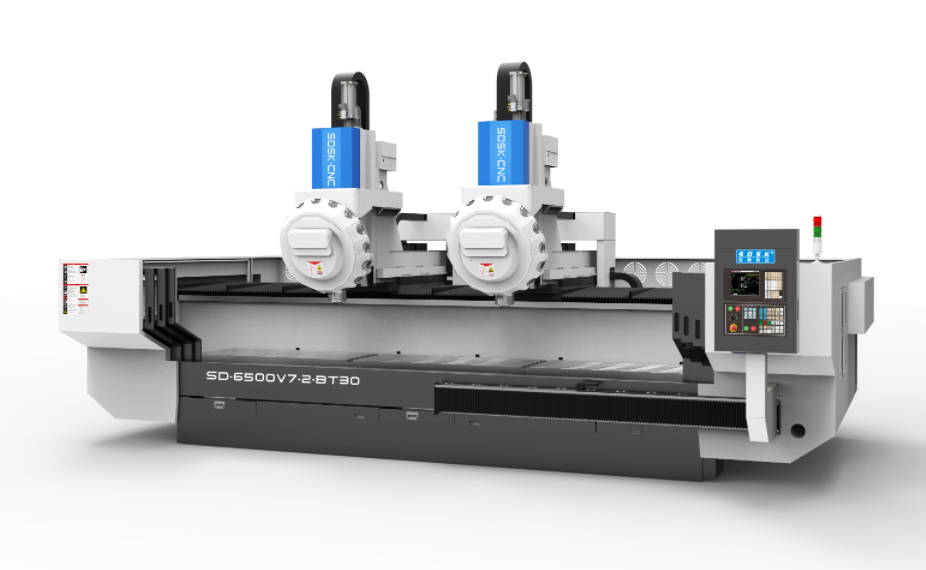 大型高速双头双通道型材加工中心sd-6500v7-2-bt30